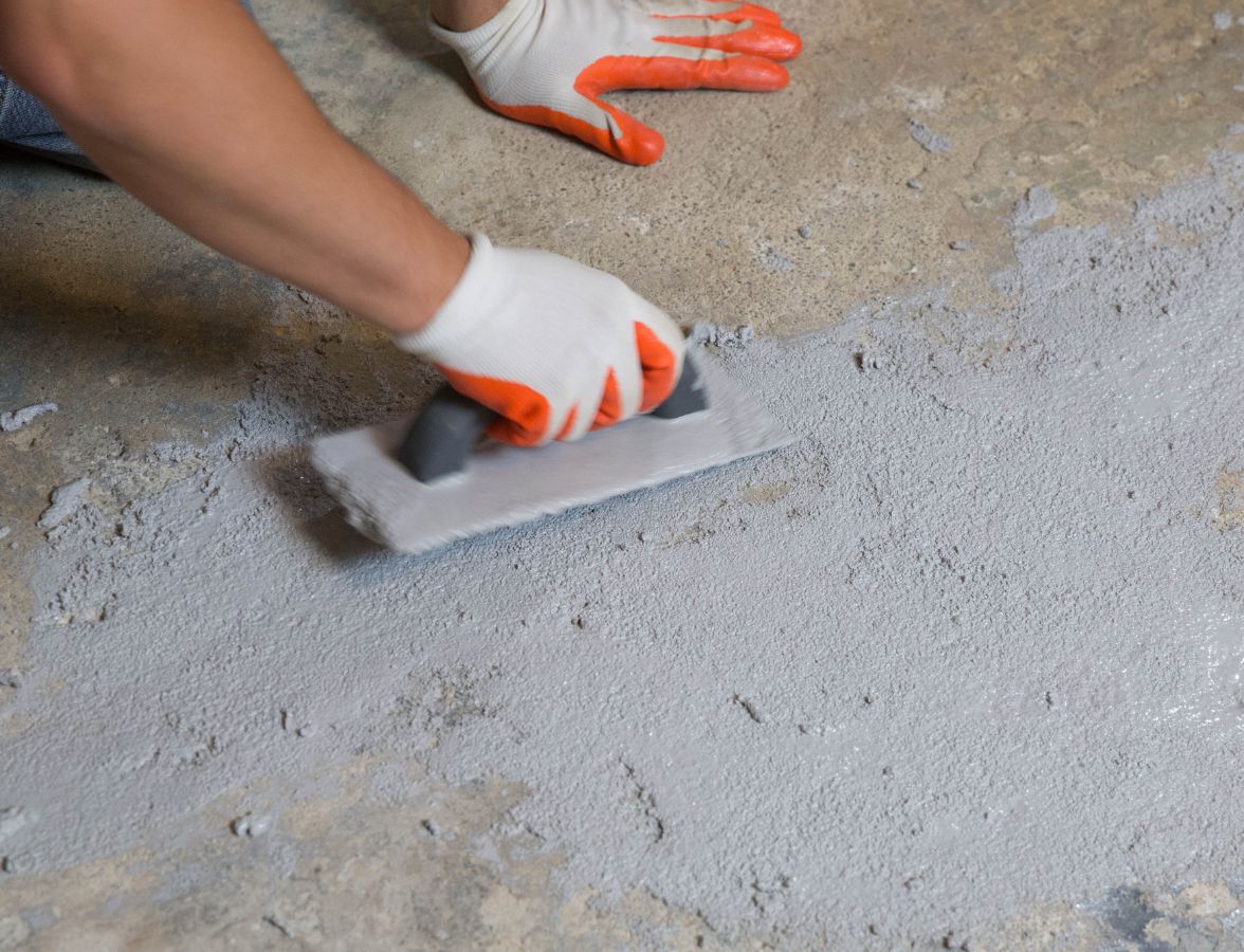 Шпаклевание бетонного пола